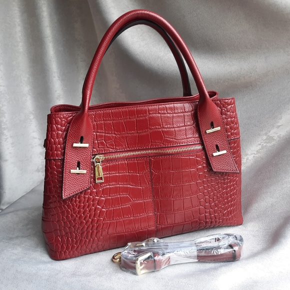 Red Genuine Leather Purse - Picture 3 of 4